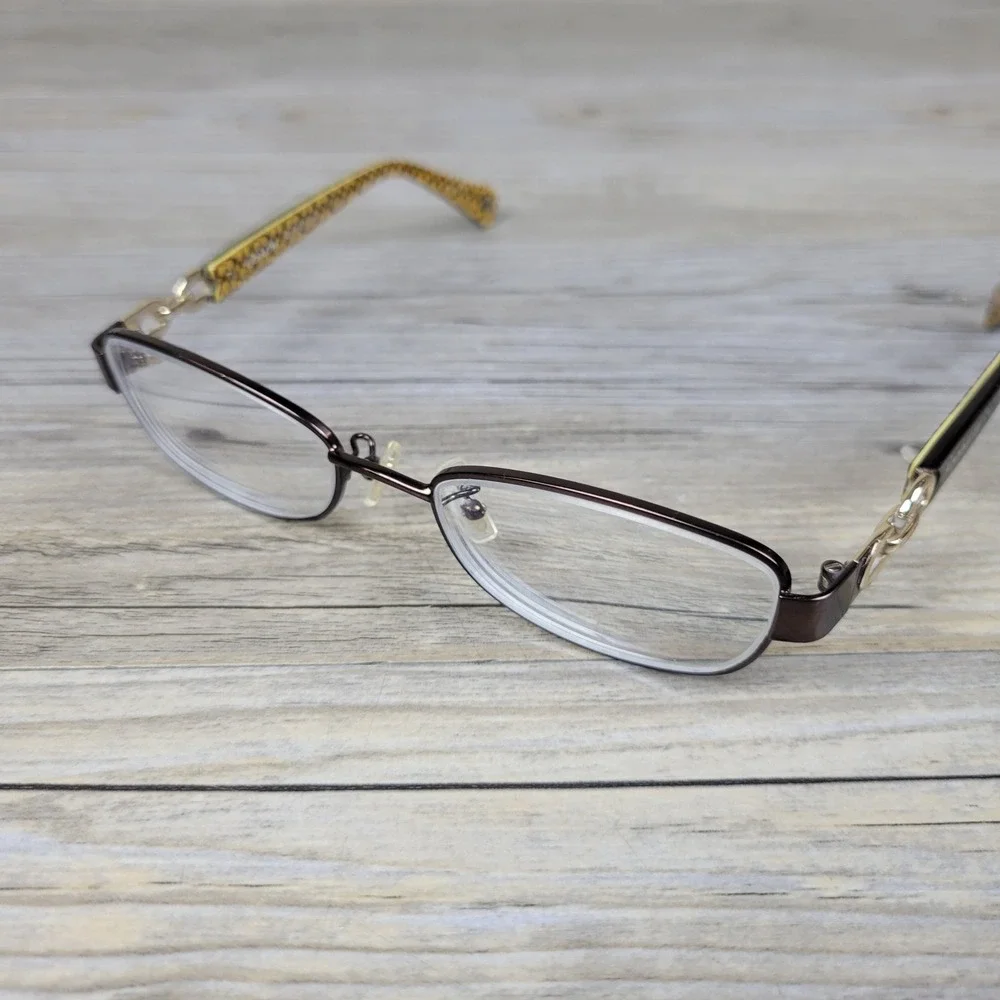 Coach Eyeglasses Frames HC 5054 Faina 9131 Satin Dark Tortoise Women 49-17-135